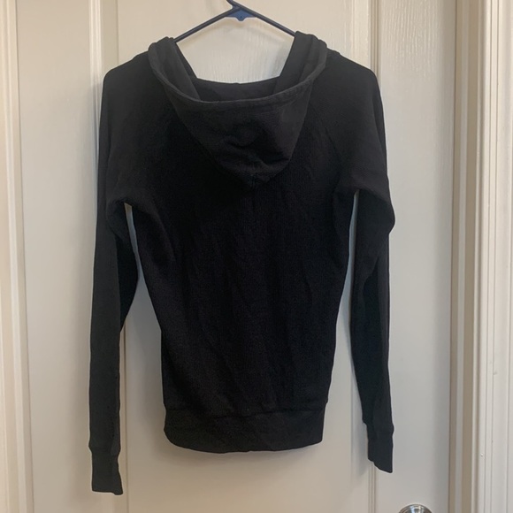 Thermal Full Zip Hoodie Jacket Black Size M - Picture 5 of 6